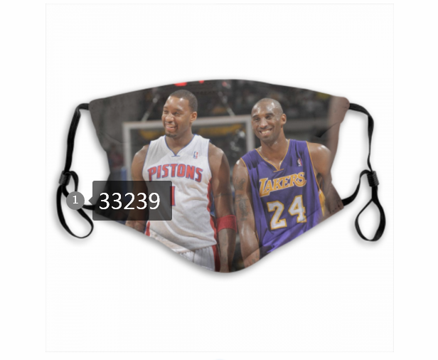 2021 NBA Los Angeles Lakers #24 kobe bryant 33239 Dust mask with filter